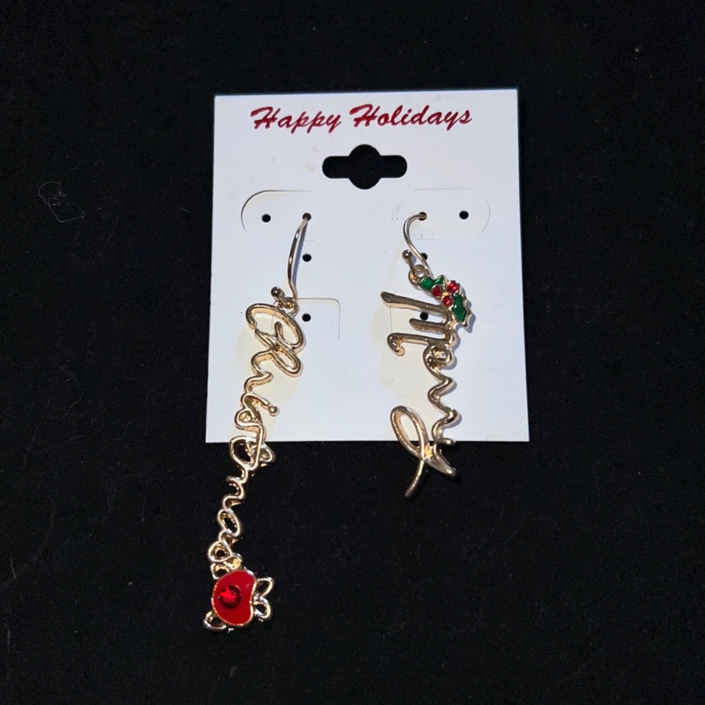 Merry Christmas earrings new